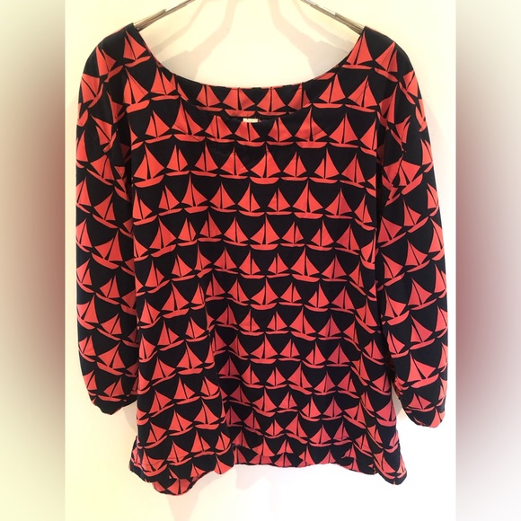 Nautical Boat neck Top - Picture 1 of 3